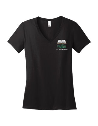 Ladies Soft Cotton V-Neck ELA Department Tee