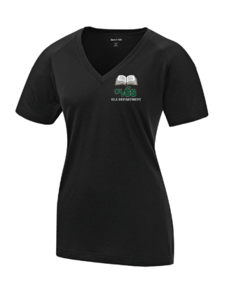 Ladies Performance V-Neck ELA Department Tee