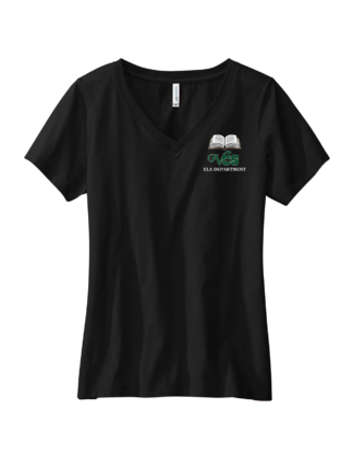 Ladies Cotton V-Neck ELA Department Tee