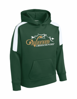 Youth Forest/White Dri-Fit Hoodie (YST255)