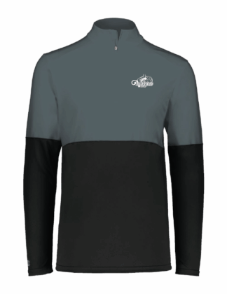 Ladies Black/Iron 1/4 Zip Pullover (Girls Team)