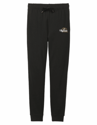 Ladies Black TriFleece Joggers (DT1310)