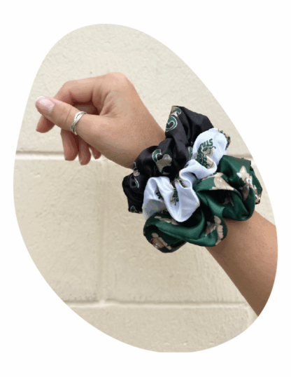 White Stampeders Scrunchie - Image 2