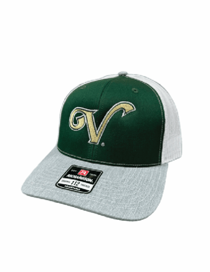 Richardson 112 Heather/Forest/White V Trucker - Image 2