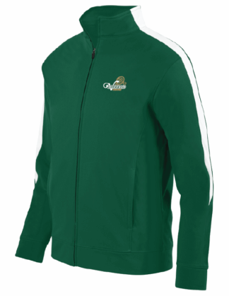 Adult Forest/White Full Zip Jacket (4395)