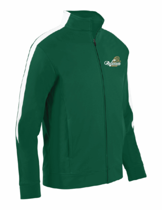 Youth Forest/White Full Zip Jacket (4396)