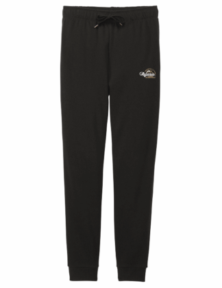 Ladies Black TriFleece Joggers (DT1310)