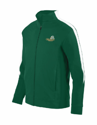 Youth Forest/White Full Zip Jacket (4396)