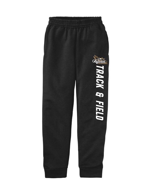Youth Black Fleece Joggers (PC78YJ)