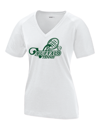 Ladies Heather Grey V-Neck Tee (LST700)