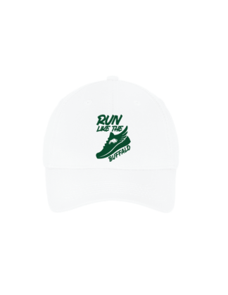 White Youth Six-Panel Twill Cap (YCP80)