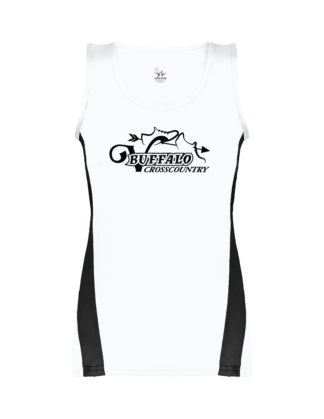 Ladies White/Black Running Singlet (896700)