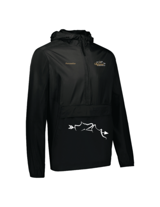 Youth Black 1/2 Zip Windbreaker (229634)