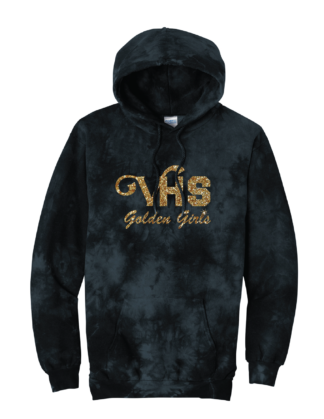 VHS Golden Girls Crystal Tie-Dye Pullover Hoodie