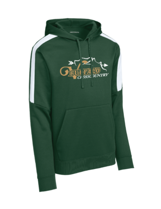 Adult Forest/White Dri-Fit Hoodie (ST255)