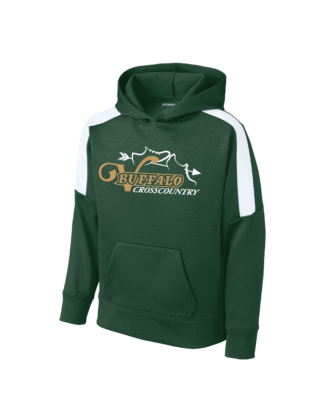 Youth Forest/White Dri-Fit Hoodie (YST255)