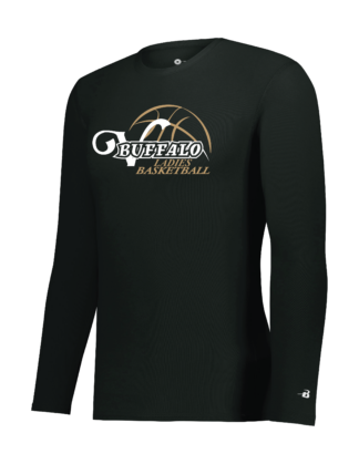 Adult Black Long Sleeve Compression Tee (460500)