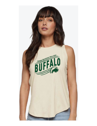 LAT Women's Relaxed Buffalo Vintage Fine Jersey Tank