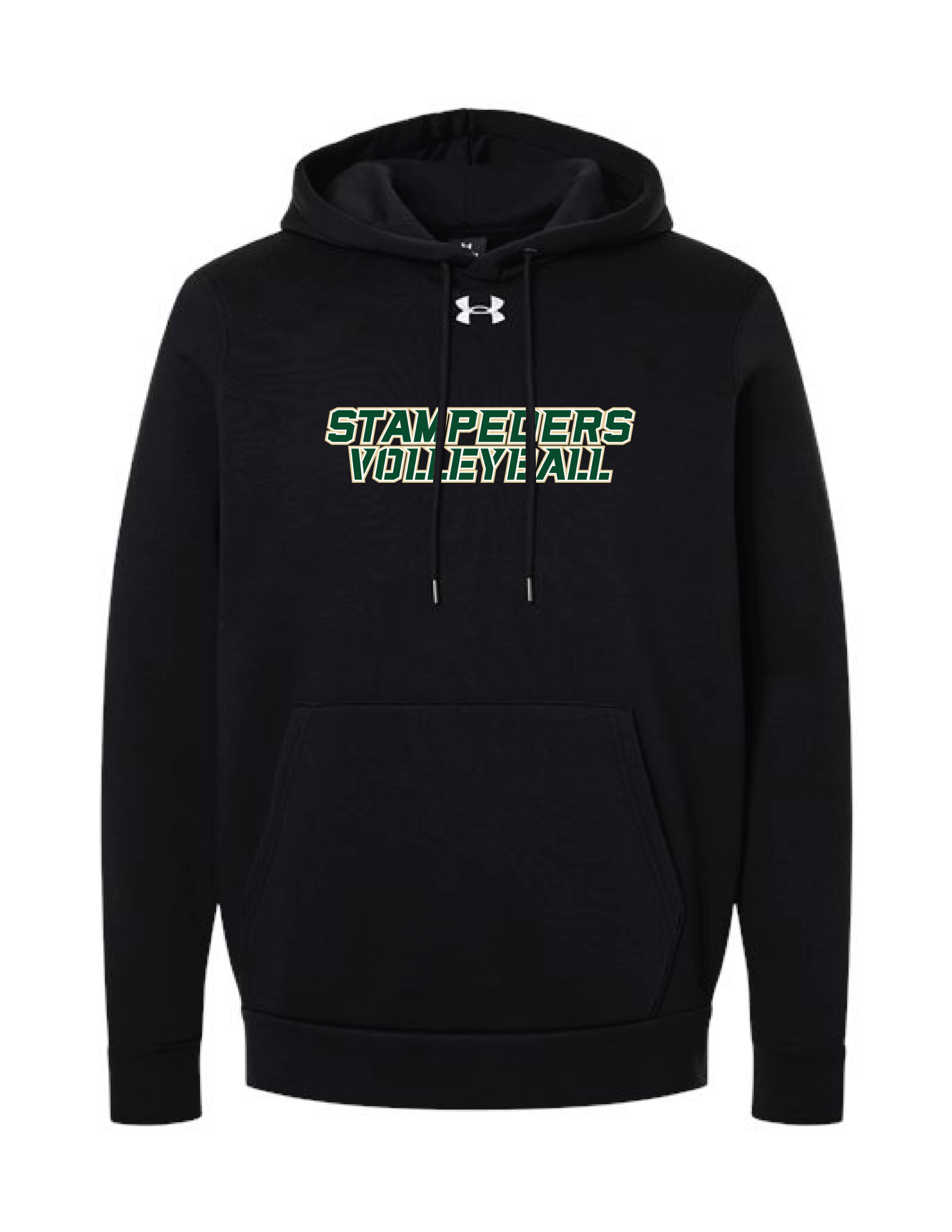 Stampeders Volleyball Adult Under Armour Fleece Hooded Sweatshirt - Image 2